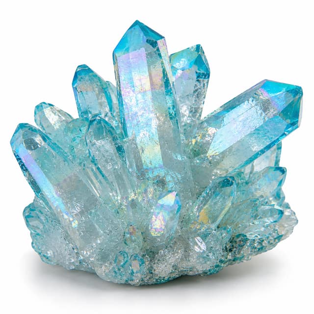 Aqua Aura Quartz gemstone